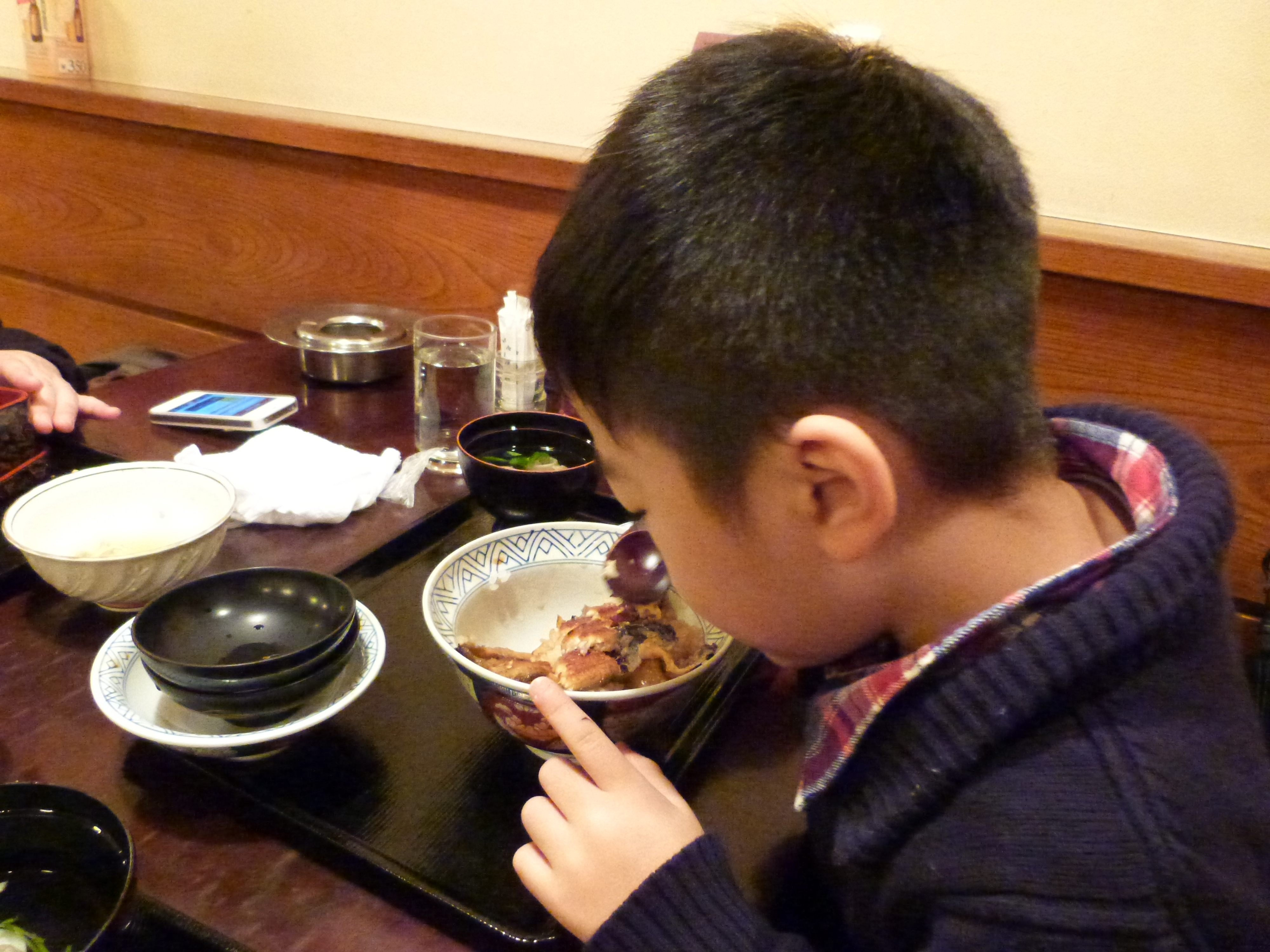 息子はうな丼