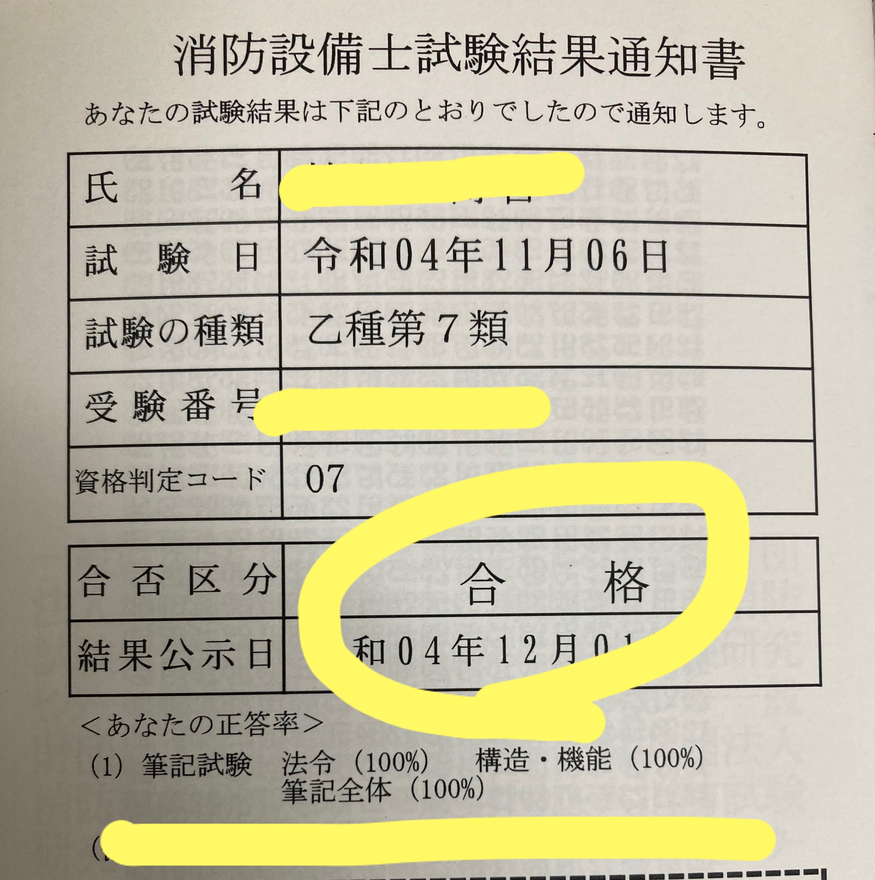 全問正解合格