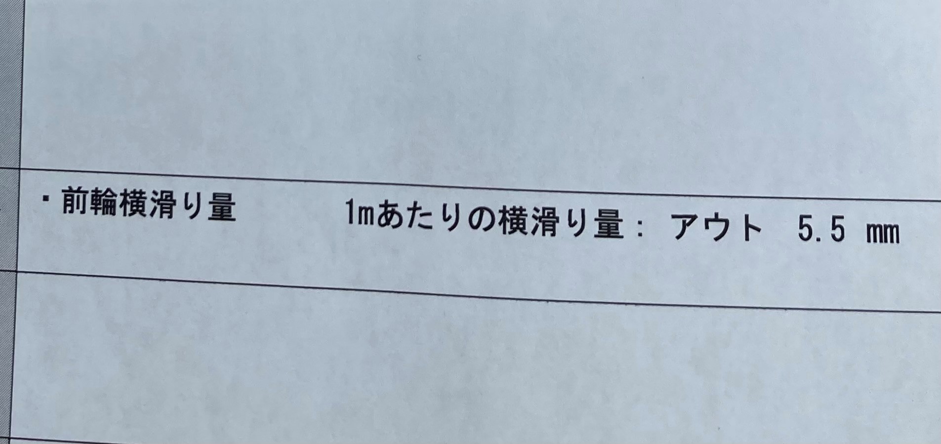 アウトに5.5mm